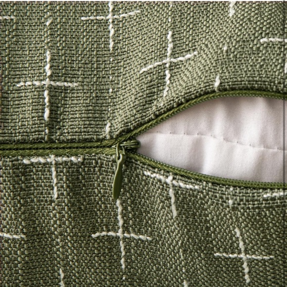 2 Pack Throw Pillow Covers Couch bed farmhouse decor lumbar pillow 20x12 green - Picture 3 of 5